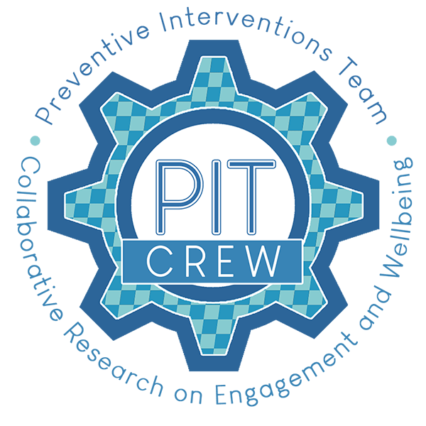 PIT Crew logo in shape of a gear.