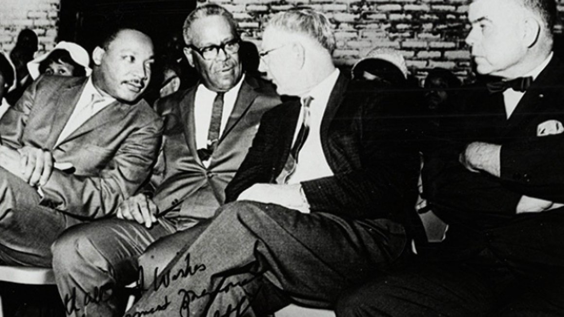 Dr. Walter Ridley with Dr. Martin Luther King Jr.