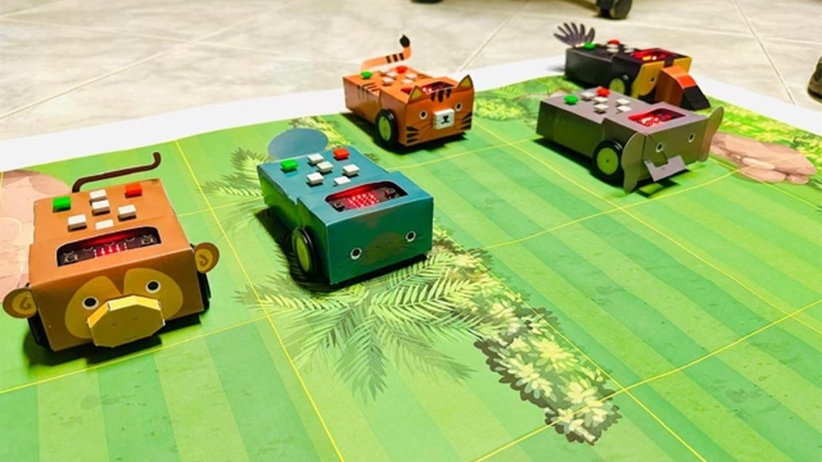 Robots decorated with animal overlays