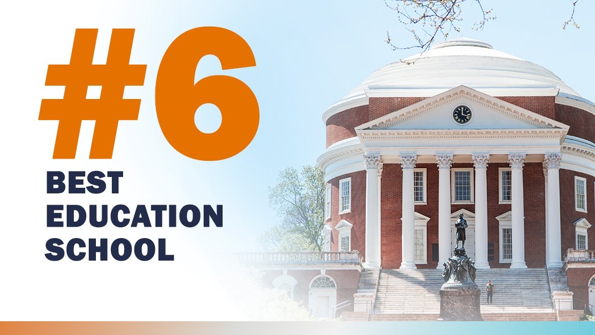 The Rotunda with text that says "#6 Best Education School"