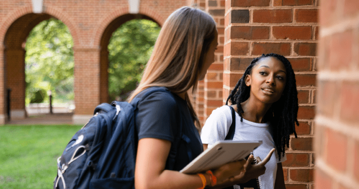 admissions_undergraduateadmissionspage_720x380_11-1-2022.png Two students conversing as they walk to class
